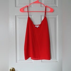 Socialite red tank top